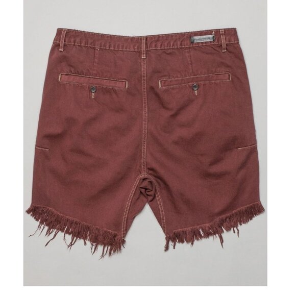 One Teaspoon BORDEAUX MR PINKS RELAXED STRAIGHT LEG SHORT Size 28 - Picture 7 of 15